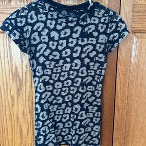 L.O.L. Vintage Black and Gray Animal Print Tee